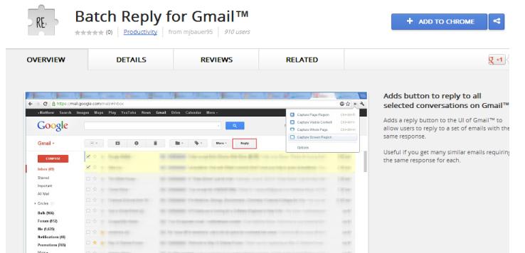 Sending Batch reply in Gmail – Responding with same reply to multiple clients