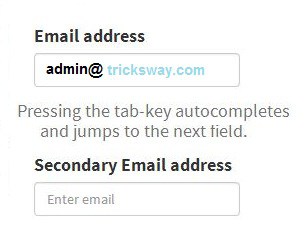 Jquery autocomplete email script and jump next
