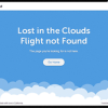 Lost in cloud 404 error page