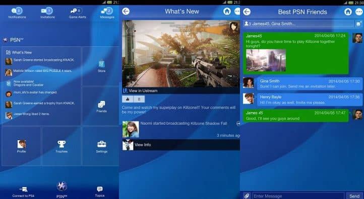 PlayStation App for Android with "Live from PlayStation" Feature