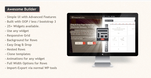 Awesome WordPress Drag and drop page Builder v1.1.1