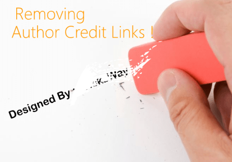 Remove credit links from blogger template and stop redirecting