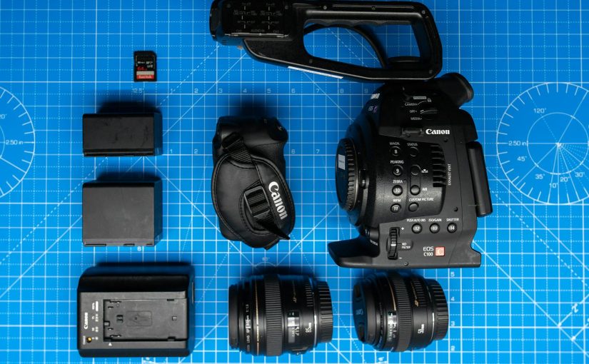 Canon C100 Cine Camera Shooting Kit with 2 Lenses